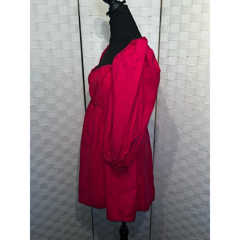 Reformation Farley Corvette Pink Babydoll Mini Dress Women’s Size 8 Ditsy - Picture 3 of 11